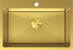 Mexen Solix egykamrás acél mosogató 650 x 450 mm, arany - 6403651000-55 (6403651000-55)