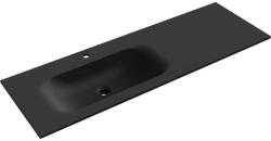 Mexen Vela beépíthető mosdókagyló balos 141 x 46, 5 cm, fekete matt - 25231471L (25231471L)