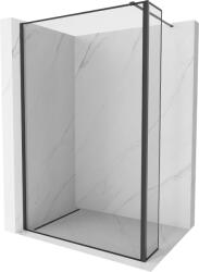 Mexen Kioto zuhanyfal Walk-in 150 x 30 cm, fekete keret, fekete - 800-150-212-70-70-030 (800-150-212-70-70-030)