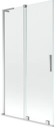 Mexen Velar L fürdőkádparaván 2-szárnyú toló 100 x 150 cm, átlátszó, króm - 896-100-003-01-01 (896-100-003-01-01)