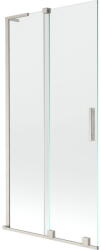 Mexen Velar L 2-szárnyú, toló zuhanyfal 95 x 150 cm, átlátszó, csiszolt nikkel - 896-095-003-01-97 (896-095-003-01-97)