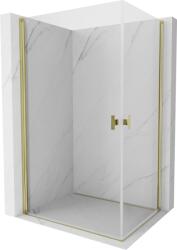 Mexen Mist-B Duo nyíló zuhanykabin 95 x 70 cm, átlátszó, arany - 8A2-095-070-50-00 (8A2-095-070-50-00)