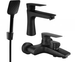 Mexen Axel R62 fürdőkád szett, fekete - 73803R62-70 (73803R62-70)