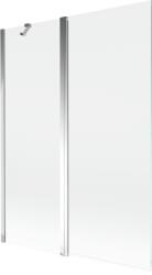 Mexen Mist 2-szárnyú fürdőkád paraván 130 x 150 cm, átlátszó, króm - 8A9-130-011-01-00 (8A9-130-011-01-00)