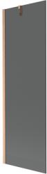 Mexen Next fürdőkád paraván 1-szárnyú 60 x 150 cm, grafit, kefélt réz - 895-060-000-00-40-65 (895-060-000-00-40-65)