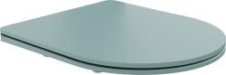 Mexen lassan záródó slim WC-ülőke, duroplast, világos zöld matt - 39740048 (39740048)