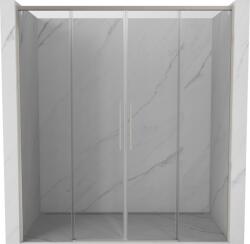 Mexen Rox tolóajtós zuhanyajtó 190 cm, átlátszó, szálcsiszolt nikkel - 8C2-190-002-97-00 (8C2-190-002-97-00)