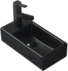 Mexen Inez jobbkezes mosdó 41 x 21 cm, fekete matt - 21484085R (21484085R)