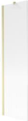 Mexen Next egyajtós fürdőszobai paraván 50 x 150 cm, csíkos, arany kefélt - 895-050-000-00-09-55 (895-050-000-00-09-55)