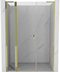 Mexen Mist L nyíló zuhanyajtó 145 cm, átlátszó, arany - 8A4L-145-001-50-00 (8A4L-145-001-50-00)