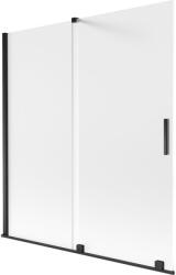 Mexen Velar kétszárnyú, 150 x 150 cm-es zuhanyfal, matt, fekete - 896-150-000-31-70 (896-150-000-31-70)