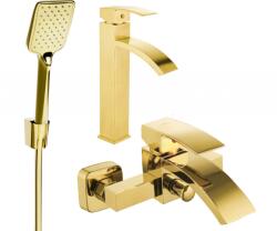 Mexen Libra R62 fürdőkád szett, arany - 745113R62-50 (745113R62-50)