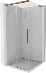 Mexen Rox L tolóajtós tuskabina 110 x 110 cm, átlátszó, rózsaarany - 8C2L-110-110-60-00 (8C2L-110-110-60-00)