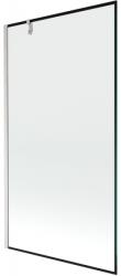 Mexen Next 1-szárnyú fürdőkádparaván 100 x 150 cm, fekete keret, selyemfényű nikkel - 895-100-000-00-70-97 (895-100-000-00-70-97)