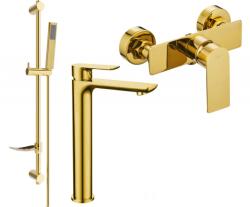 Mexen Alfa DF02 zuhanykészlet, arany - 745714DF02-50 (745714DF02-50)