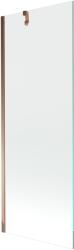 Mexen Next egyajtós fürdőszobai paraván 70 x 150 cm, átlátszó, rózsaarany - 895-070-000-00-00-60 (895-070-000-00-00-60)