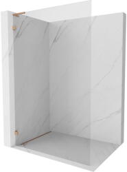 Mexen Lunar L zuhanyfal Walk-in bal 60 x 200 cm, átlátszó 8 mm, kefélt réz - 830L-060-000-65-00-L (830L-060-000-65-00-L)