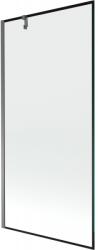 Mexen Next 1-szárnyú fürdőszobai paraván 90 x 150 cm, fekete keret, gun metal - 895-090-000-00-70-95 (895-090-000-00-70-95)