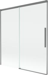 Mexen Rox kádparaván, 2-szárnyú tolóajtós, 150 x 150 cm, átlátszó, gun metal - 8C9-150-001-95-00 (8C9-150-001-95-00)