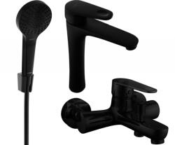 Mexen Kama R05 fürdőkád szett, fekete - 72513R05-70 (72513R05-70)