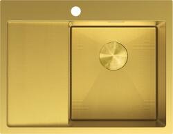 Mexen Exar egy tálcás acél mosogató csepegtetővel, jobb, 620 x 480 mm, arany HC - 6432621005P-55HC (6432621005P-55HC)
