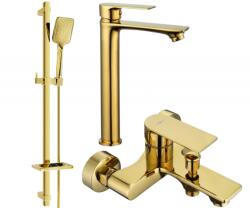 Mexen Royo DQ62 fürdőkád készlet, arany - 72213DQ62-50 (72213DQ62-50)