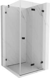 Mexen Lunar-F összecsukható zuhanykabin jobb 70 x 70 cm, átlátszó, fekete - 836-070-070-70-00-P (836-070-070-70-00-P)