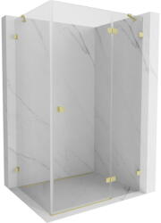 Mexen Lunar jobboldali nyíló zuhanykabin 95 x 70 cm, átlátszó, arany szálcsiszolt - 834-095-070-55-00-P (834-095-070-55-00-P)