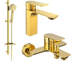 Mexen Alexa DQ40 fürdőkád szett, arany - 71203DQ40-50 (71203DQ40-50)