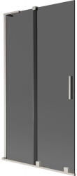 Mexen Velar L kétszárnyú toló zuhanyfal 100 x 150 cm, grafit, matt nikkel - 896-100-003-41-97 (896-100-003-41-97)