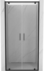 Mexen Exo kétszárnyas zuhanyajtó 80 cm, átlátszó, fekete - 8182-080-000-70-00 (8182-080-000-70-00)