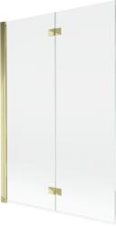 Mexen Mist kétrészes balos zuhanyfal 120 x 150 cm, átlátszó, arany - 8A9-120-002-50-00-L (8A9-120-002-50-00-L)