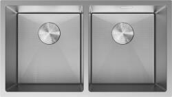 Mexen Binox 2 kamrás rozsdamentes acél mosogató 800 x 450 mm, inox HC - 6421802000-01HC (6421802000-01HC)