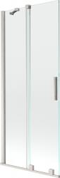 Mexen Velar 2-szárnyú, eltolható kádparaván 85 x 150 cm, átlátszó, matt nikkel - 896-085-000-01-97 (896-085-000-01-97)
