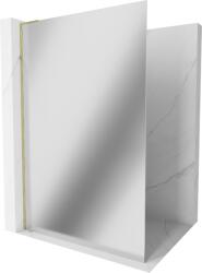 Mexen Kioto L zuhanyfal Walk-in 120 x 200 cm, tükör, arany - 800-120-103-50-50 (800-120-103-50-50)
