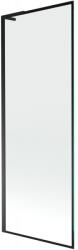 Mexen Next L egyedi kádparaván 1-szárnyú 70 x 150 cm, fekete keret, fekete - 895-070-000-03-70-70 (895-070-000-03-70-70)