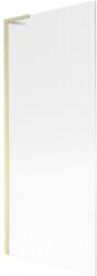 Mexen Next L egy szárnyú kádparaván 80 x 150 cm, csíkos, arany kefélt - 895-080-000-03-09-55 (895-080-000-03-09-55)