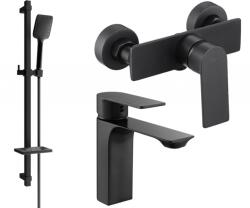 Mexen Alexa DQ62 zuhanyszett, fekete - 71204DQ62-70 (71204DQ62-70)