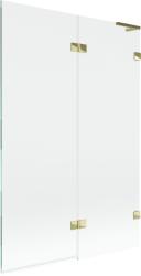 Mexen Lunar L kádparaván 2-szárnyú jobb 120 x 150 cm, átlátszó, arany - 897L-120-100-50-00-P (897L-120-100-50-00-P)
