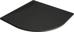 Mexen Bert félköríves SMC zuhanytálca 90 x 90 cm, fekete - 4KR709090 (4KR709090)