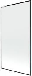 Mexen Next L kádparaván 1-szárnyú 100 x 150 cm, fekete keret, fehér - 895-100-000-03-70-20 (895-100-000-03-70-20)