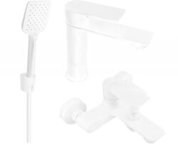 Mexen Royo R62 fürdőkád csaptelep szett, fehér - 72203R62-20 (72203R62-20)