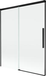 Mexen Rox 2-szárnyú toló zuhanyfal 140 x 150 cm, átlátszó, fekete - 8C9-140-001-70-00 (8C9-140-001-70-00)