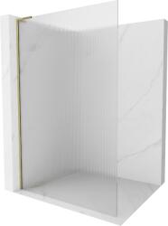 Mexen Kioto L zuhanyfal Walk-in 120 x 200 cm, csíkos, arany - 800-120-103-50-09 (800-120-103-50-09)