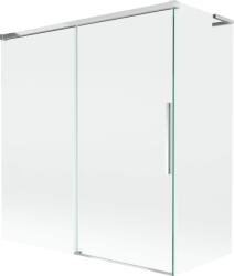 Mexen Rox L kádparaván, 2-szárnyú toló, 150 + 70 x 150 cm, átlátszó, króm - 8C9L-150-070-01-00 (8C9L-150-070-01-00)
