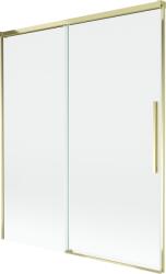 Mexen Rox kétszárnyú, toló zuhanyfal, 140 x 150 cm, átlátszó, arany - 8C9-140-001-50-00 (8C9-140-001-50-00)