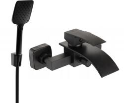 Mexen Aries R62 kádtöltő csaptelep zuhanykészlettel, fekete - 74483R62-70 (74483R62-70)