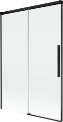 Mexen Rox 2-szárnyas, toló kádparaván 120 x 150 cm, átlátszó, fekete - 8C9-120-001-70-00 (8C9-120-001-70-00)