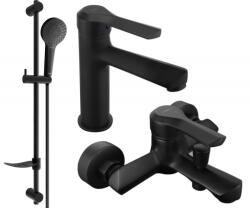 Mexen Sabre DF05 fürdőkád csaptelep szett, fekete - 72103DF05-70 (72103DF05-70)