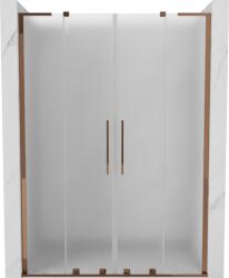 Mexen Velar L Duo tolózuhany ajtó 160 cm, homokfúvott, rózsaarany - 871-160-003-32-60 (871-160-003-32-60)